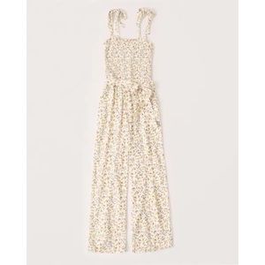 Abercrombie & Fitch -  Yellow Floral Jumpsuit - Small